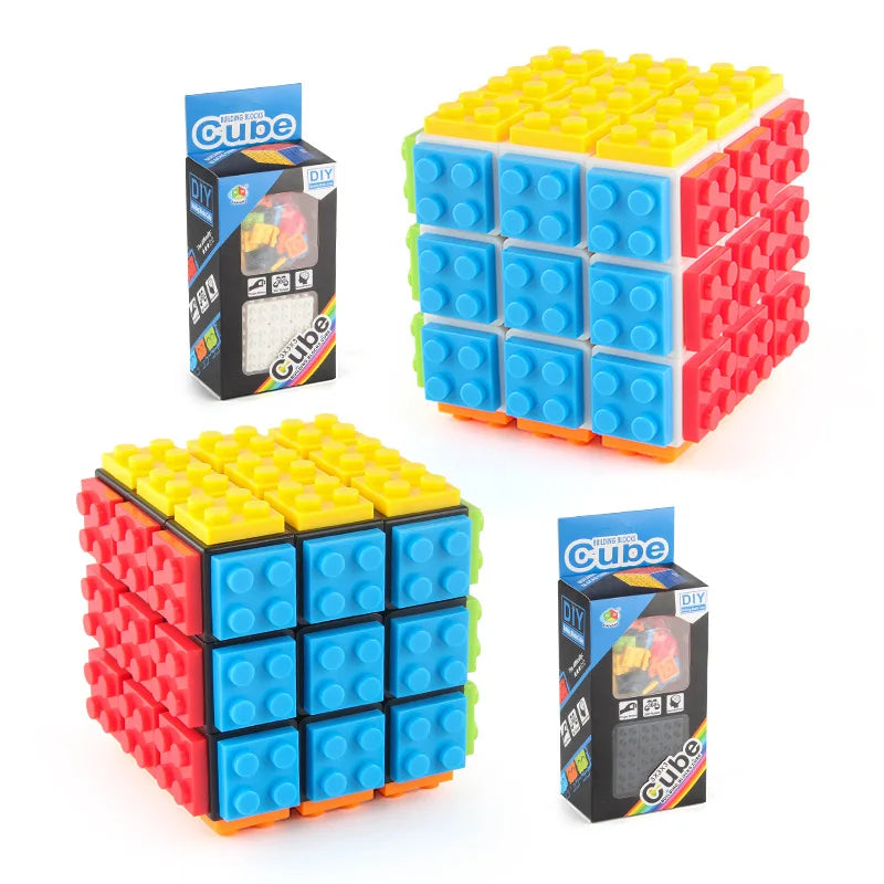 Série de briques MOC DIY Magico Cube Professional 3x3x3 Classical Enlighten Blocs de construction éducatifs Jouets pour enfants Cadeau pour enfants