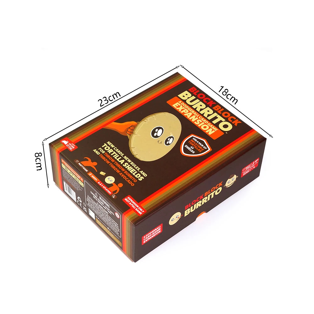 Exploding Kittens Block Block Burrito Board Game Throw Throw Burrito