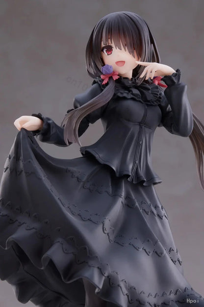 Figurine d'anime DATE ALIVE IV de 20 cm, figurine Kawaii Kurumi Tokisaki, robe noire, belle fille, modèle de collection, poupée, jouet, cadeaux