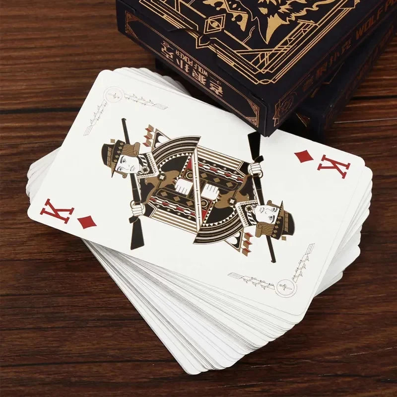 Cartes à jouer Poker Jeu de société Jeu de loup-garou Cartes à jouer Cartes imperméables Jeu de fête pour 3 à 10 personnes