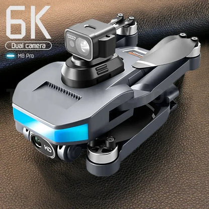 M8pro Photographie aérienne Quadcopter Hélicoptère télécommandé Distance de 5000 mètres Évitez les obstacles M8 Lates 2024 HD Drone