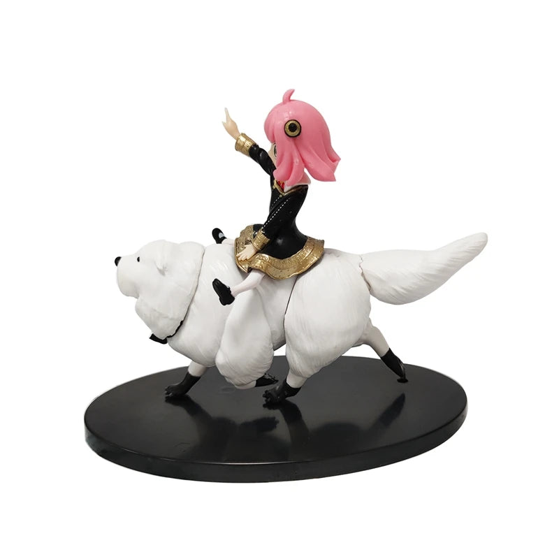 Figurine d'anime SPY×FAMILY Anya 14 cm Bond Anya Forger Figurines d'action Kawaii Fille Montant Chien Figurine PVC Collection Modèle Poupée Jouet