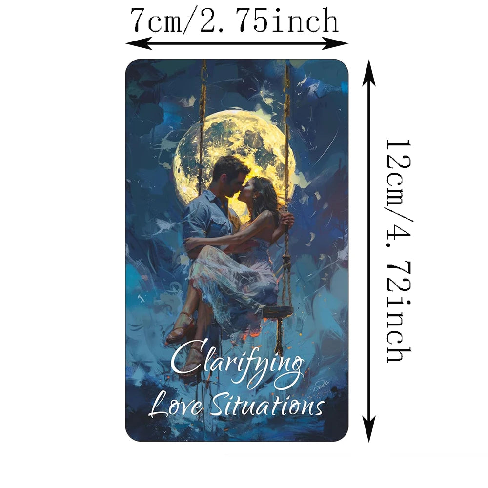 Cartes Oracle pour clarifier les situations amoureuses, flammes jumelles, âmes sœurs, relations amoureuses, messages d'amour, travail de l'ombre, cartes de tarot