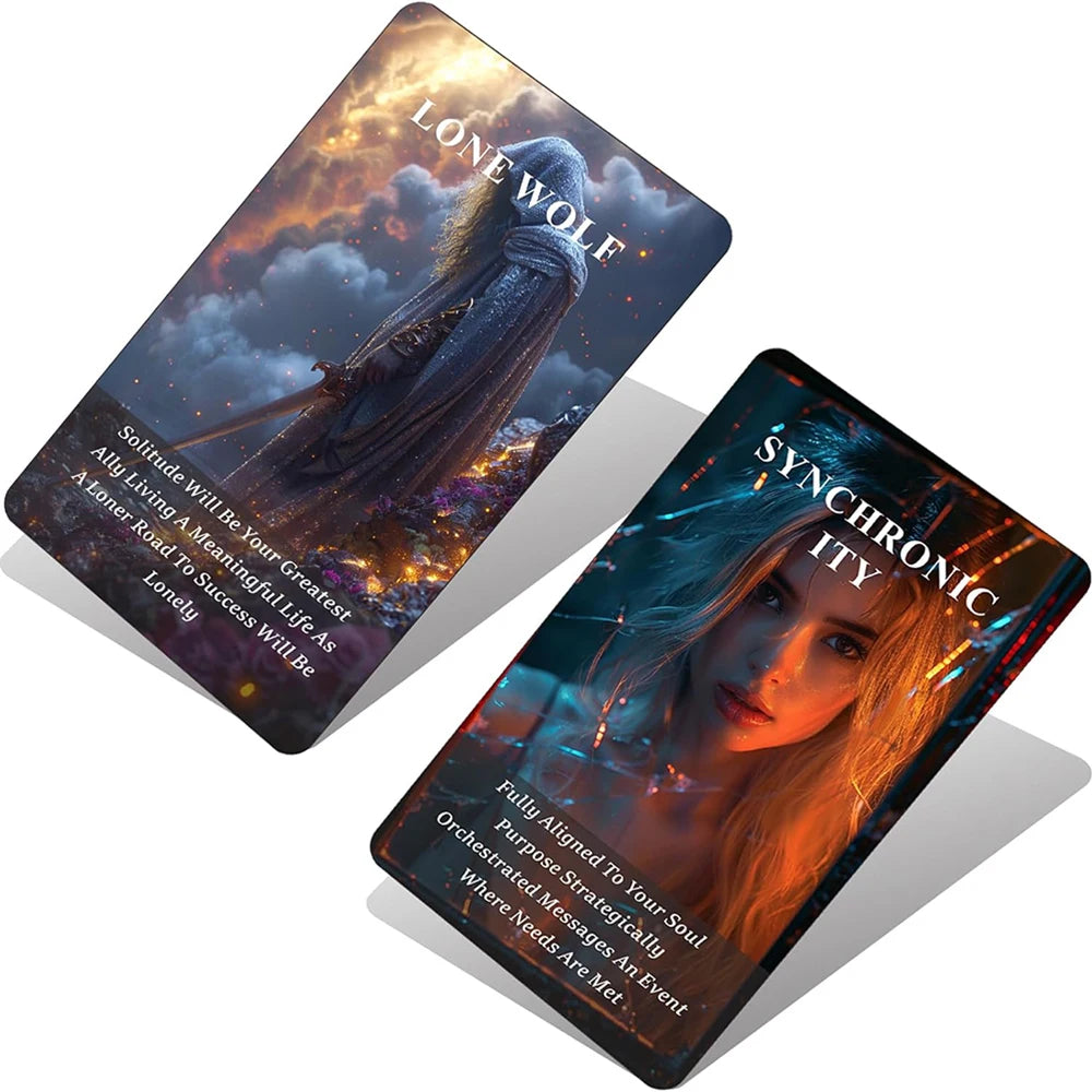 Cartas del oráculo Soul Whisper, cartas del tarot para principiantes, explora los secretos más profundos de tu corazón, adivinación, 55 cartas del tarot