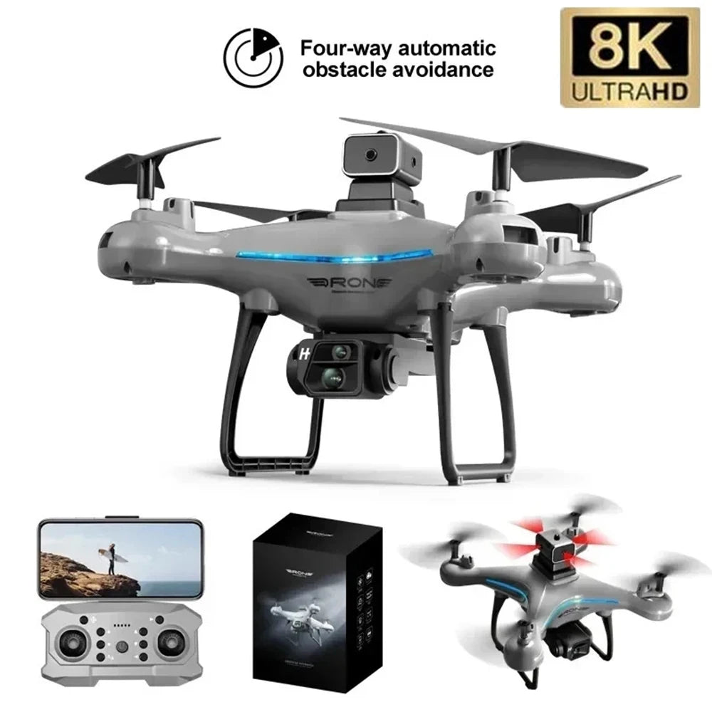 KY102 Drone 8K Professional HD Dual Camera Aerial Photography Obstacle Avoidance Optical Four-Axis RC Aerocraft Toy