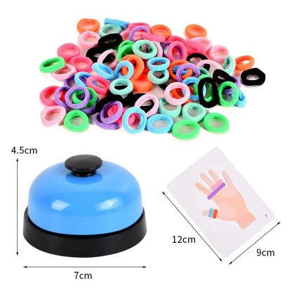 Children's Ring Ring Game Kindergarten Competitive Elastic Rope Color Cognition Parent-child Interactive Puzzle Board Game Toys