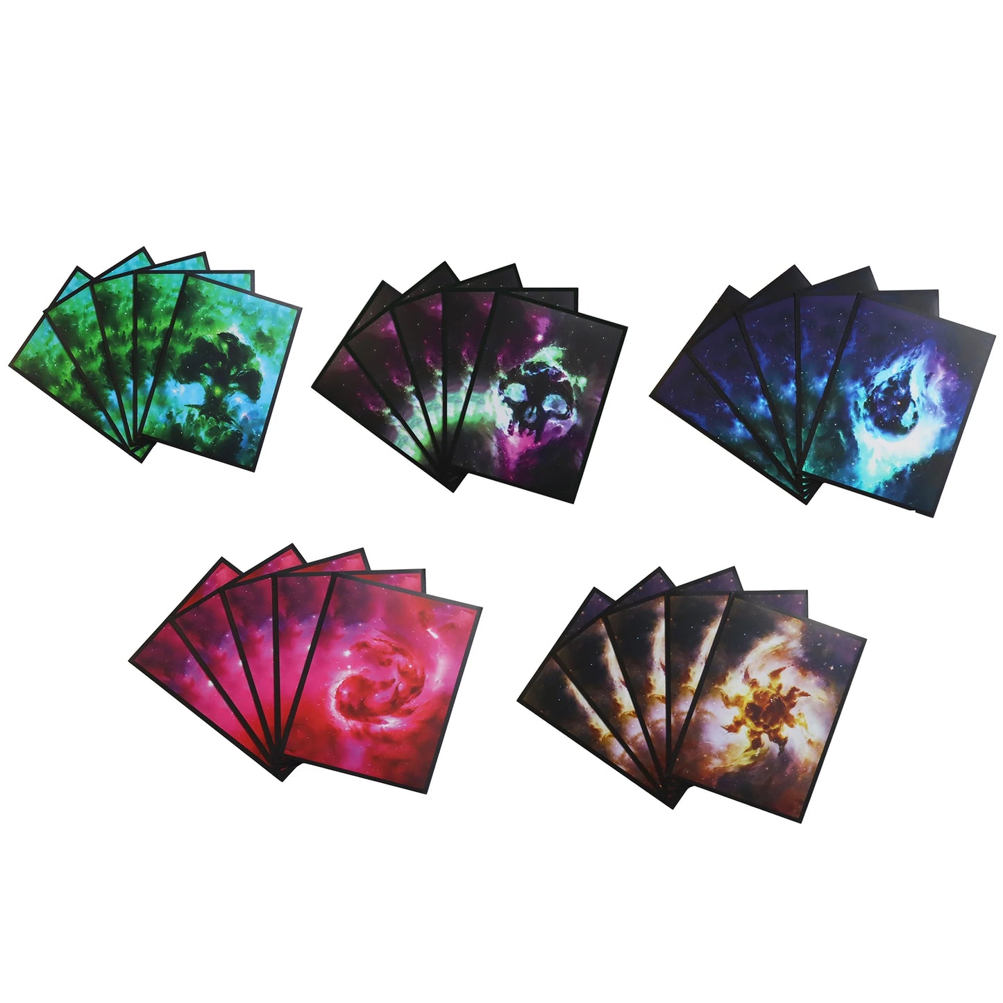 60 fundas protectoras para cartas de tamaño estándar de 66 x 91 mm para juegos de mesa, cartas de juego TCG, Pkm/MTG, isla/bosque