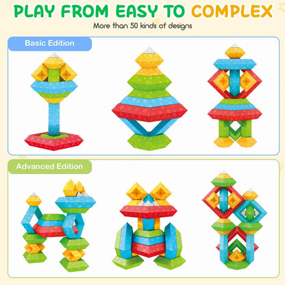 Building Blocks Stacking Toys For Children Montessori Kids 30Pcs Preschool Educational Baby Sensory Toys Christmas Pyramid Gifts