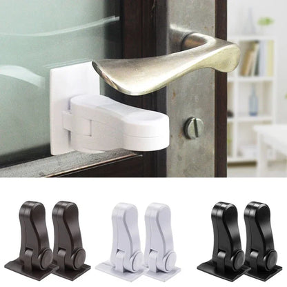 NEW Door Lever Lock Baby Proofing Door Handle Lock Childproofing Door Knob Lock Easy To Install and Use Adhesive