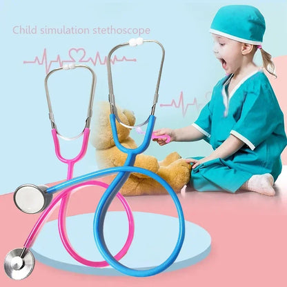 Jouets de docteur de simulation jouet de stéthoscope pour enfants jeux familiaux pour enfants jouets éducatifs précoces jouet de jeu de simulation d'hôpital pour enfants cadeau