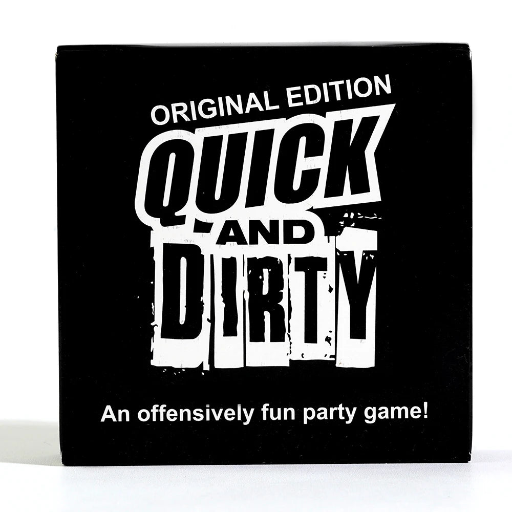 Juego de cartas Quick And Dirty, 70 piezas. Un juego divertido y ofensivo. Juego de comedia social y divertido. Dirty Minds Nights Friends. Juego de cartas divertido para fiestas.