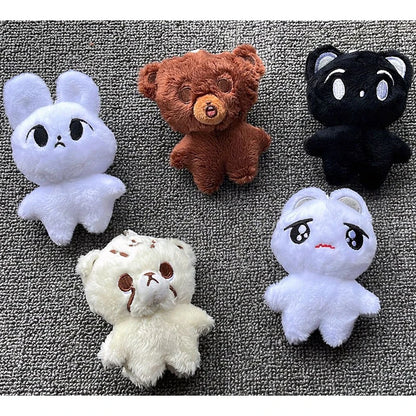 Porte-clés en peluche Kpop Cartoon Cheetah Lee Doyoung Mark Same Q Styles Mini Gomdo Lee Taeyong Porte-clés Porte-clés Pendentifs de sac