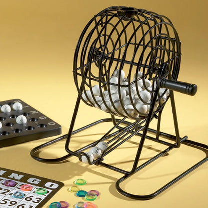 Bingo Supplies Set Metal Cage For Large Group Games For Game Night Puzzle Board Game  Holiday Activities  fate games family game