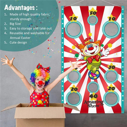 Divertido juego de bolsas de frijoles, juego seguro para lanzar bolsas para adultos y niños, juegos de carnaval para fiestas de Navidad al aire libre, juguetes para niños