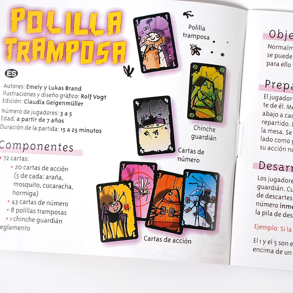 Mogel Motte Polilla Tramposa juego de cartas Deir-Juego de Polilla cheate Devir - Juego Polilla Tramposa, Juego de mesa, Ju