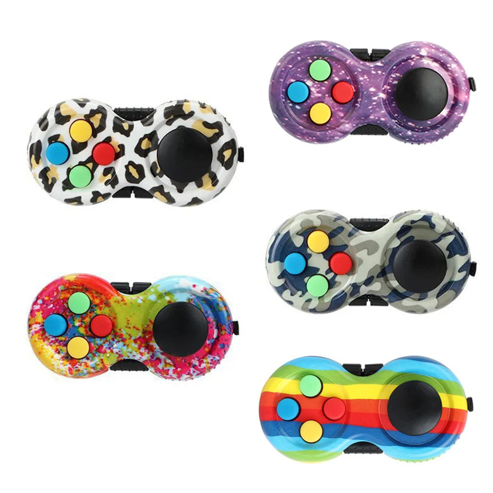 Nouveau contrôleur de jeu Fidget de qualité supérieure, jouet de mise au point en plastique ABS lisse, soulagement du stress, presser amusant, main chaude, cadeau interactif