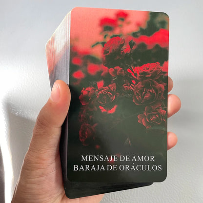 Baraja de tarot con oráculo y mensaje de amor en español de 12 x 7 cm Palabras clave