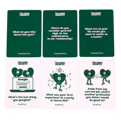 Talking Hearts Conversation Cards Couple Card Game for Date Nights Travel Adventures Great Valentine's Gift for Couples