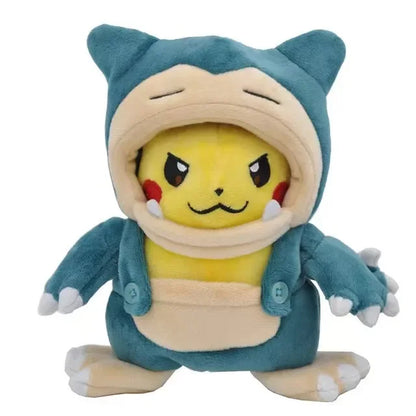 5 piezas/lote 23 cm Pokemon Cosplay Snorlax juguetes de peluche dibujos animados peluche animales muñecas regalos