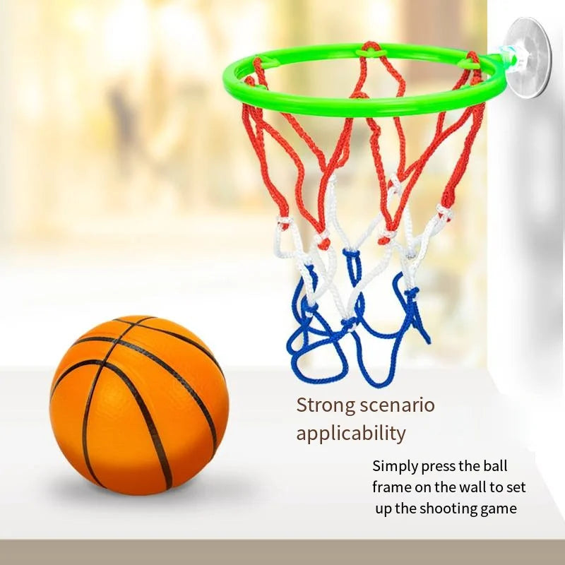 6cm Mini Portable Funny Basketball Hoop Toys Kit Home Basketball Fans Sports Game Decompression Ball Set for Children Adults