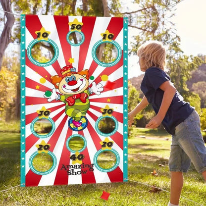 Divertido juego de bolsas de frijoles, juego seguro para lanzar bolsas para adultos y niños, juegos de carnaval para fiestas de Navidad al aire libre, juguetes para niños