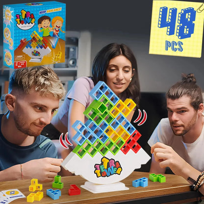 Puzzles Tetra Tower Fun Balance Stacking Building Blocks Jeu de société pour enfants adultes amis équipe dortoir famille soirée de jeux fête