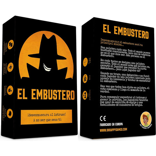 El Embbustero ¿Conseguirás desenmascararlo? ¡Faroles, Creatividad, Juegos de Palabras et sospechas ! Jeu de table Jeu de cartes Famille g