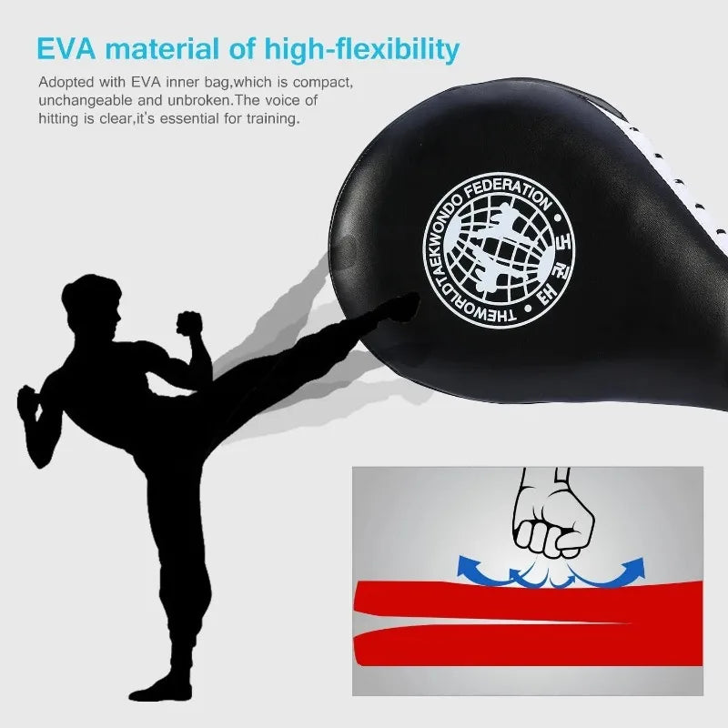 1Pcs Taekwondo Double KickBoxing Bag Training PadTarget Taekwondo Karate MMA Kickboxing Kick Target Pad Swordplay Training Gear