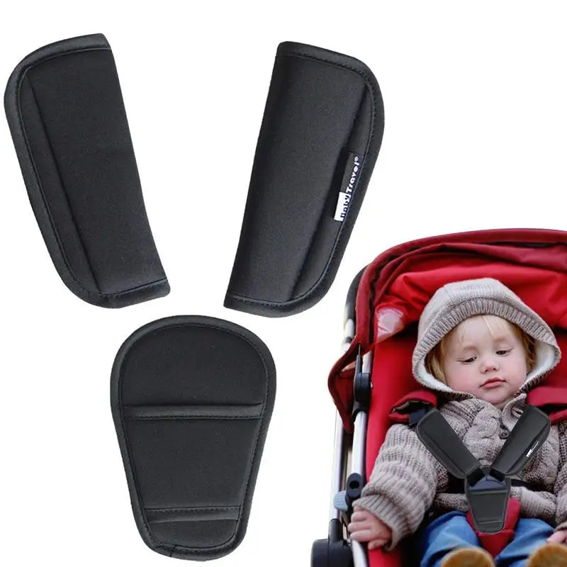 Baby Stroller Shoulder Cover Harness Cover for Belt Strap Pram Baby Stroller with Basket Protection Crotch Seat Belt Cover