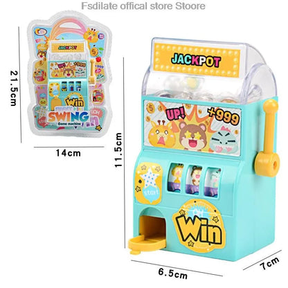 Mini machine de loterie, jouets de jeu, petit secoueur manuel d'œufs, jouets de puzzle pour enfants, machine à balançoire de jouet de machine de loterie simulée