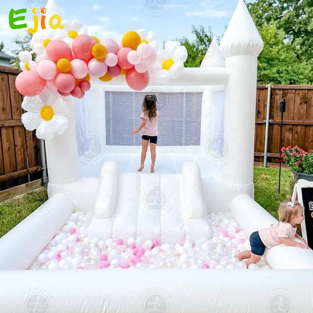 Commerica 13*8FT Kids Party Bouncy Castle PVC Inflatable Bouncer House Inflatable Wedding Bounce Castle For Outdoor Party Rental