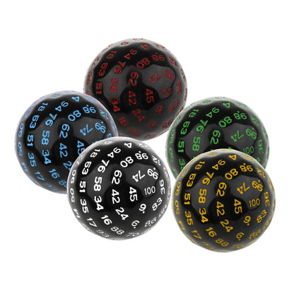 Dados poliédricos de 100 caras D100, dados multicara para juegos de mesa, fiestas, juegos de rol, MTG, proyectos de enseñanza, envío directo (45 mm)