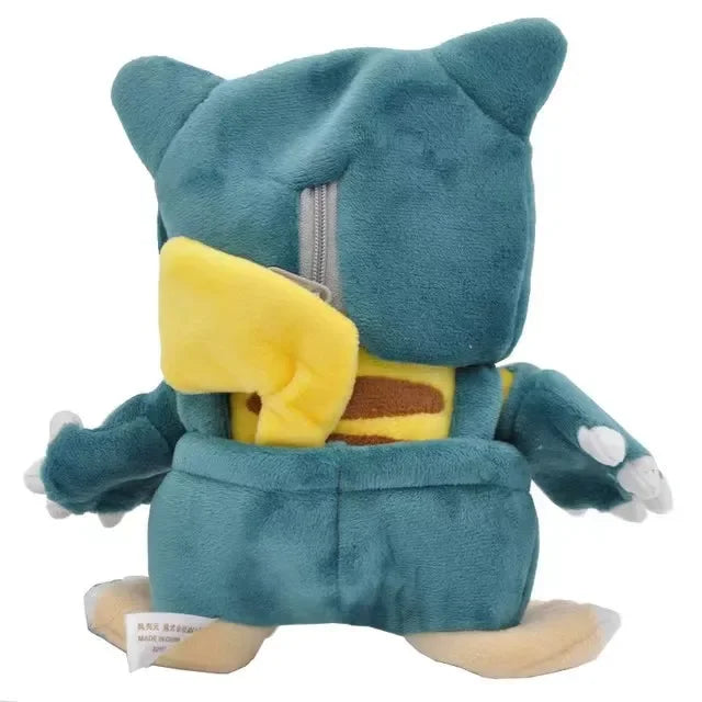 5 piezas/lote 23 cm Pokemon Cosplay Snorlax juguetes de peluche dibujos animados peluche animales muñecas regalos