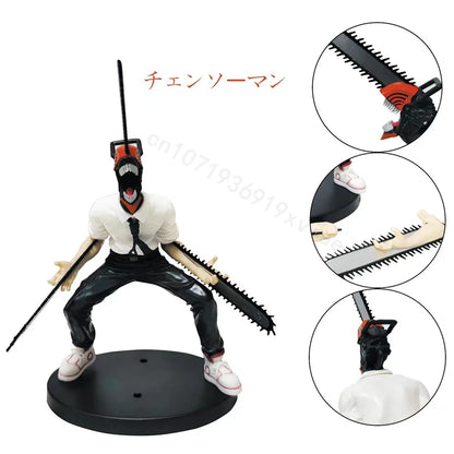 Figurine d'anime Chainsaw Man de 18 cm Power Denji Figurine d'action PVC Chainsaw Man Power Figurine PVC Collection adulte Modèle poupée jouets