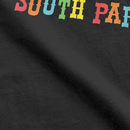 Men Southparks Heads T Shirt Pure Cotton Tops Unique Short Sleeve O Neck Tee Shirt Printed T-Shirts