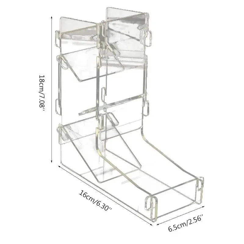 Tour de roulement de dés en acrylique transparente et portable créative pour les équipes de course DND utilisant des jeux de société de table à dés numériques