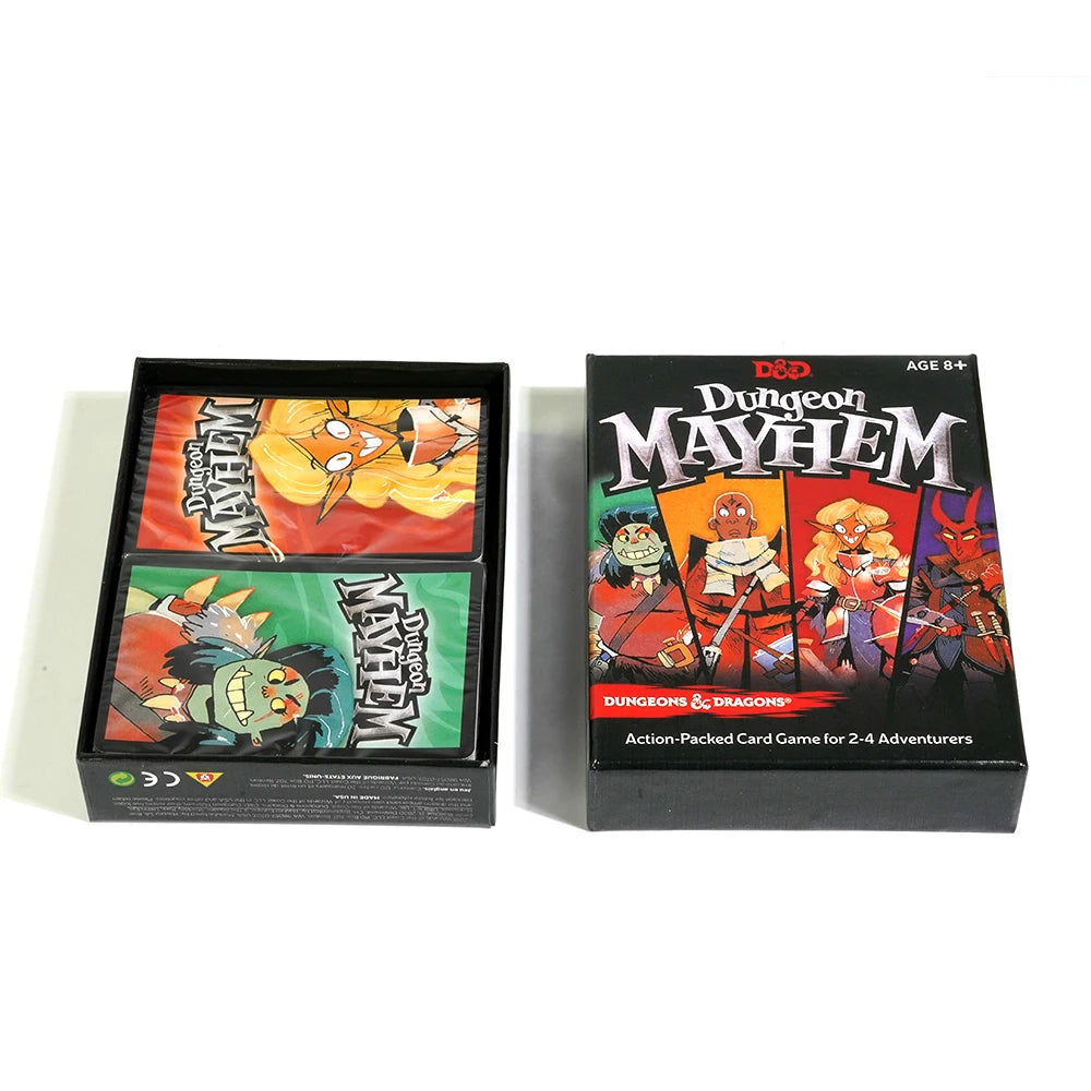 Dungeon Mayhem Dungeons Dragons Jeu de cartes 2 à 4 joueurs 120 cartes Jeu de société Jeu de société pour amis et famille