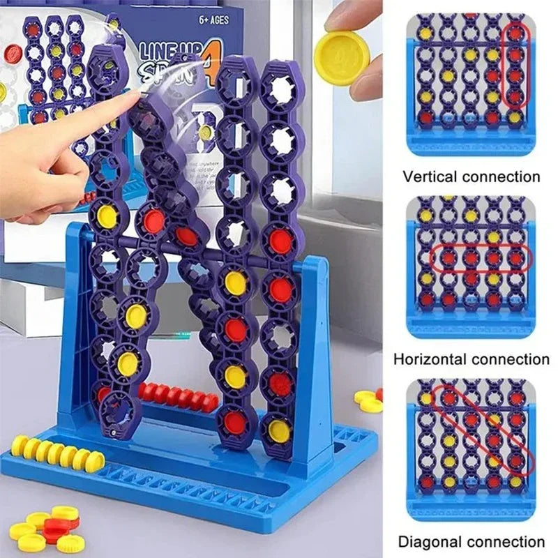 Connect 4 Spin Game Features Spinning Connect 4 Grid 2 Player Strategy Board Games for Family and Kids Ages 8 and Up