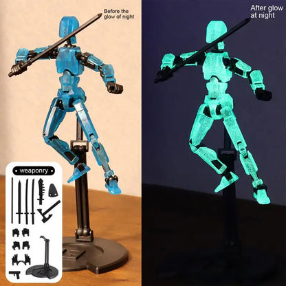 Luminouss 13 figurines articulées et mobiles Robot métamorphe Imprimé 3D Mannequin Personnage Assembler Jouets Jeu Enfants Cadeaux