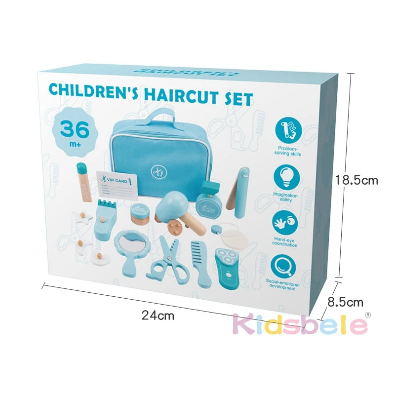 18x Coffret à outils de jeu de simulation de beauté pour enfants Coffret de jouets de coiffure Coffret de maquillage pour tout-petits