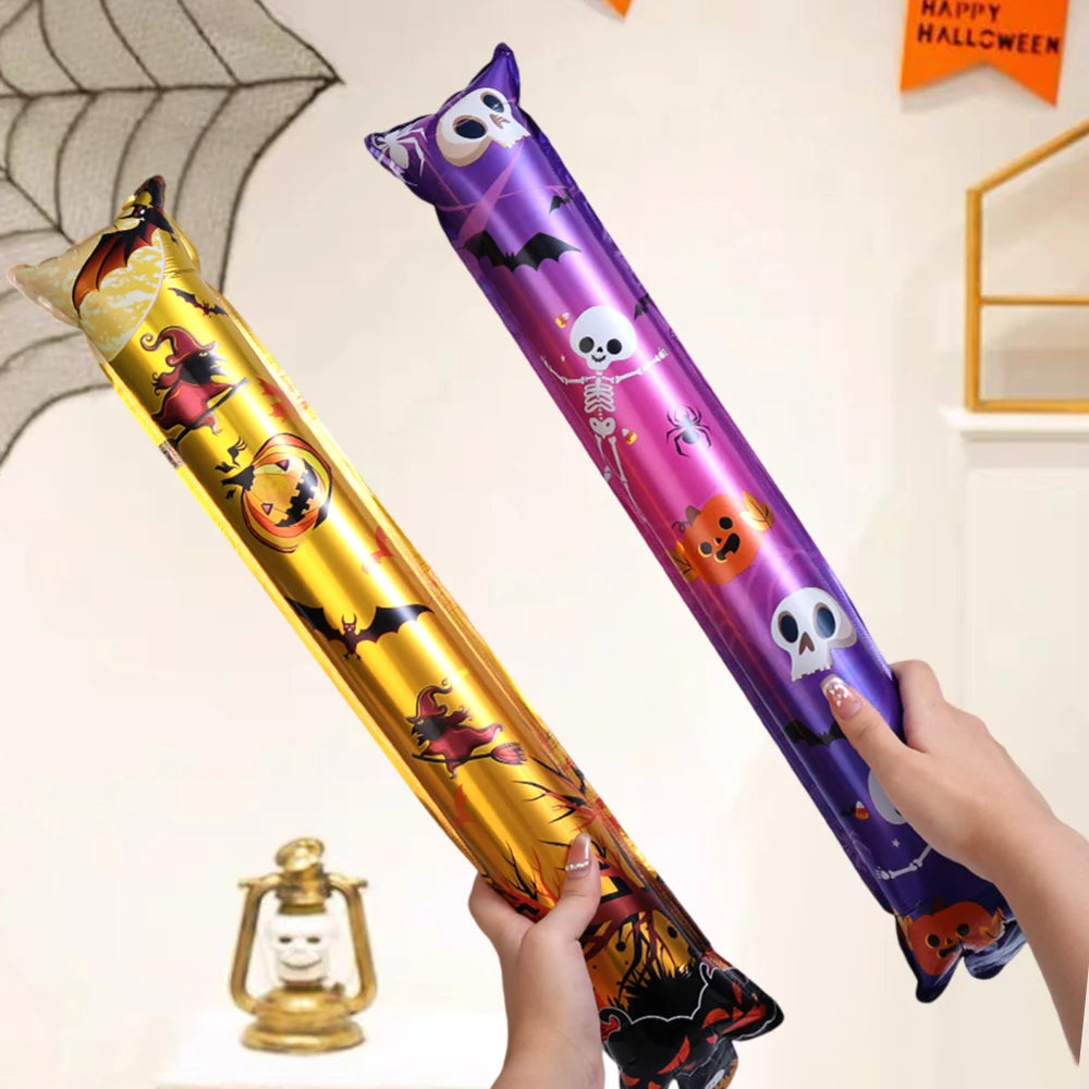 Lot de 10 ballons gonflables décoratifs pour Halloween, bande de jouet, crâne noir, araignée, fantôme, ballon en aluminium, jouet pour enfants, décoration de fête