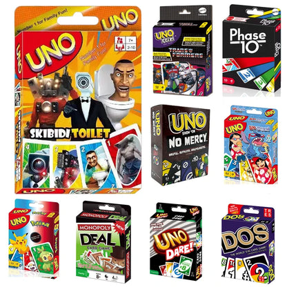 UNO FLIP! STUMBLE GUYS Jeu de société Anime Dessin animé Figure Motif Famille Drôle Divertissement uno Cartes Jeux Cadeaux de Noël