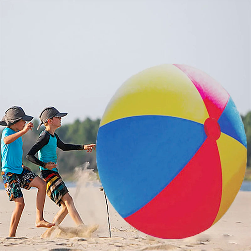 Juguetes inflables de PVC engrosados, juego de agua al aire libre, parte de césped, pelota de fútbol, ​​pelota de deportes divertida para jardín de infantes, pelota de fútbol de playa