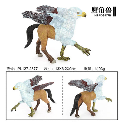 Jouet modèle solide d'animal mythologique simulé, bête mythique occidentale, corne d'aigle, aigle volant, ornement cadeau pour enfants