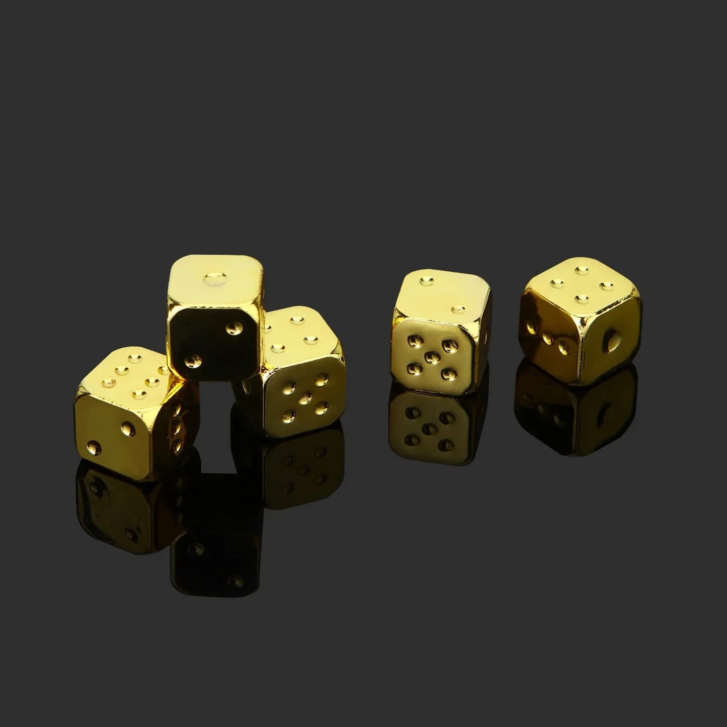 13mm gold-plated dice silver golden dice sieve bar supplies KTV card room color board game dice