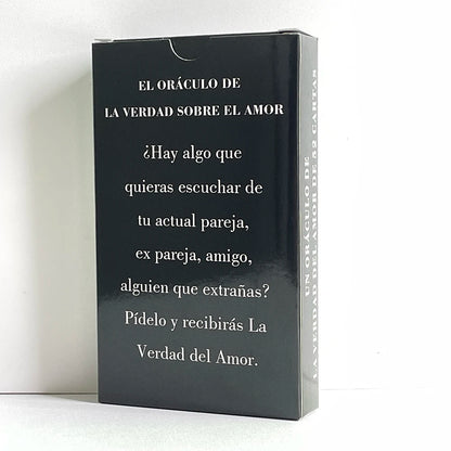 Cartas de afirmación de la verdad del amor del oráculo español, 12 x 7 cm, barajas de tarot, adivinación, taro, juguetes de adivinación, 52 cartas