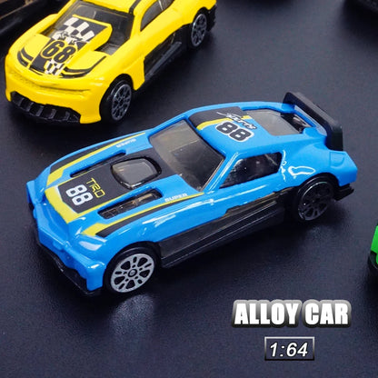 City Alloy Car 1:64 Sports Mini Racing Collection Slide Vehicle Toy Diecast Model Accessory Boy Kids Toys Car Birthday Gift