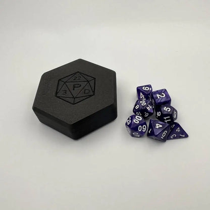 DND Dice Box for RPG Player Dice collection, portable dice tray for DND RPG COC board games players collected resin Dice tower