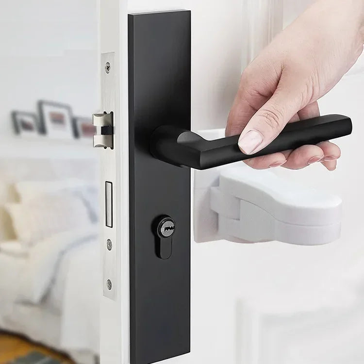 NEW Door Lever Lock Baby Proofing Door Handle Lock Childproofing Door Knob Lock Easy To Install and Use Adhesive