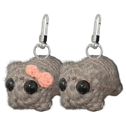 Porte-clés en peluche Meme Sad Hamster, porte-clés pour accessoires de sac, pendentif amusant, bijoux pour fans, cadeaux